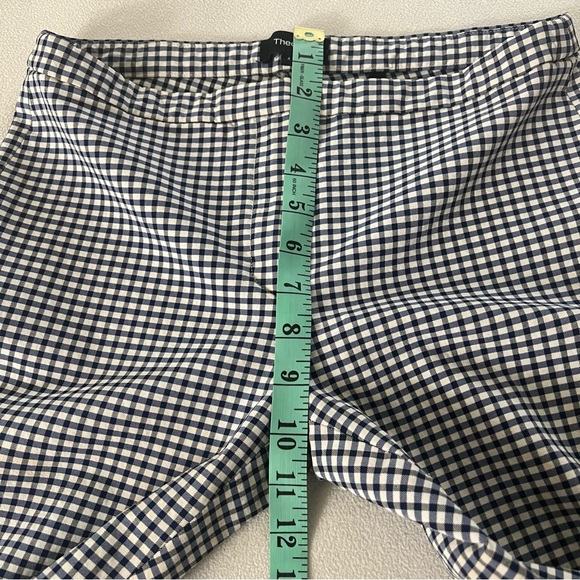 Theory Blue Plaid Skinny Pants Sz4 - Picture 12 of 14